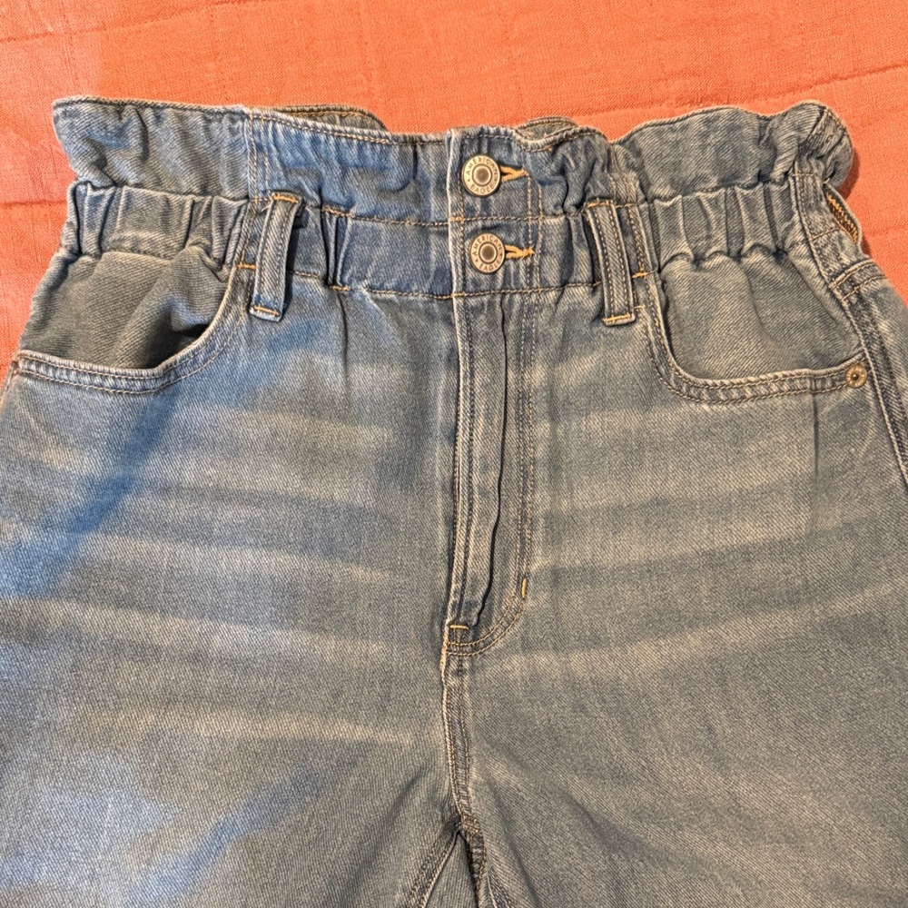 American Eagle Outfitters High Rise Blue Jeans - Picture 3 of 8